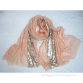fashion lady long scarf with blingbling shingingTR scarf wholesale